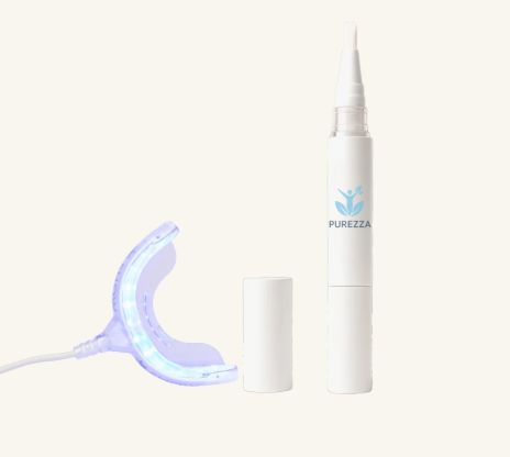 Purezza LED Whitening Device – Professional teeth whitening at home with advanced blue LED light technology