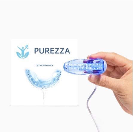 Purezza LED Whitening Device – Professional teeth whitening at home with advanced blue LED light technology